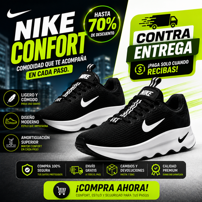 🔥 Nike Motiva Premium | Máximo Confort • 70% OFF Solo Hoy